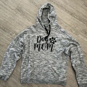 Dog Mom Gray hoodie